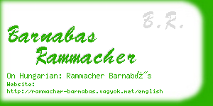 barnabas rammacher business card